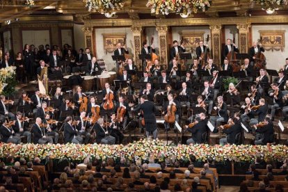 Imagen de archivo de la Orquesta Filarmónica de Viena en su tradicional Concierto de Año Nuevo.