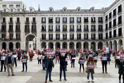 Una de las últimas protestas sindicales para reclamar mejoras en SMI, que hoy se repetirán en Lleida.