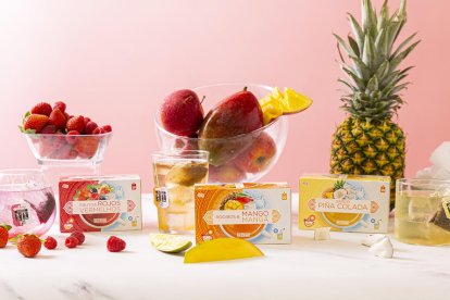 Les infusions fredes de fruites vermelles, de roibos i mango i de pinya colada d'Hacendado