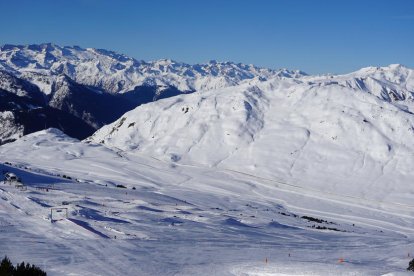 Imatge de Baqueira-Beret, on compten amb fins a 285 centímetres de neu.