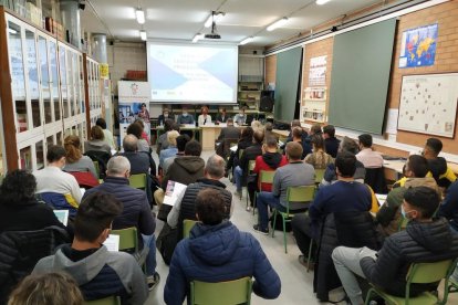 Un momento de la jornada celebrada en el Institut Guindàvols.