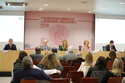 Inauguració ahir del congrés sobre segona oportunitat que se celebra a Barcelona.