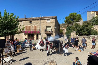 La representació de la lluita contra l’exèrcit francès durant la Guerra de la Independència.