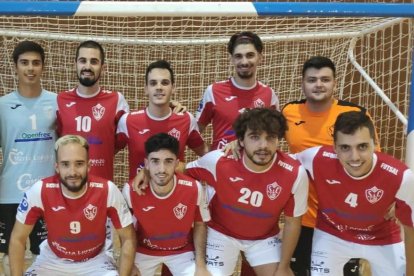 Equipo sénior de fútbol sala del Sícoris Club, que hoy puede volver a la competición.