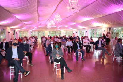 La consellera Jordà presidió la presentación del modelo de la PAS ayer, en el Palau de Margalef.