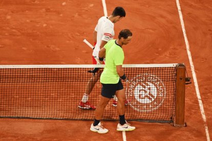 Rafa Nadal, el día que perdió ante Djokovic en Roland Garros.