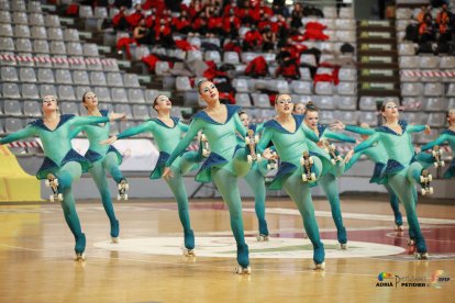 Uno de los grupos que compitió en el Barris Nord en el reciente Campeonato de España.