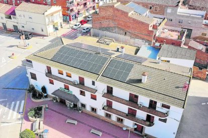 Una de les instal·lacions que ja s’han col·locat a Vallfogona de Balaguer.