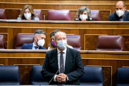 El ministro de Justicia, Juan Carlos Campo, este jueves en el Congreso.