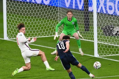 Escòcia va gaudir d’aquesta clara ocasió, però el marcador no es va moure ahir a Wembley.