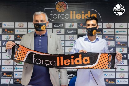 Albert Aliaga, dijous passat durant la presentació de Gerard Encuentra com a entrenador.