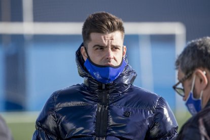 Roger Lamesa, durant el recent partit contra l’Osasuna.