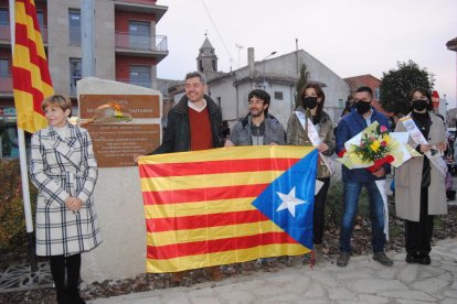 La inauguració de la plaça va ser un dels actes destacats del Correllengua al municipi.