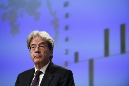 El comisario de Economía de la Unión Europea, el italiano Paolo Gentiloni.