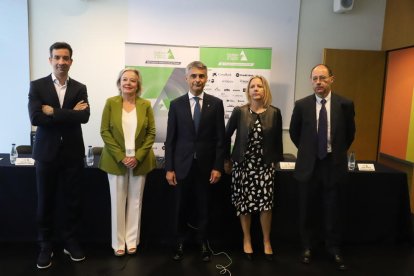 Presentación de la trigésimo segunda edición de la Trobada al Pirineu, ayer en Lleida.