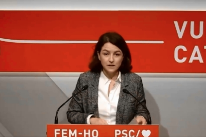 Eva Granados, viceprimera secretària del PSC, ahir.