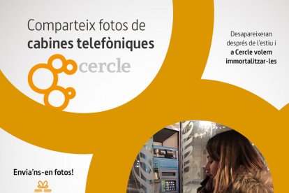 Cercle vol retre homenatge a les cabines telefòniques