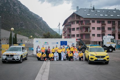 La Unitat Mòbil Polivalent Europa Occitània (UMPEO), al Pont de Suert.