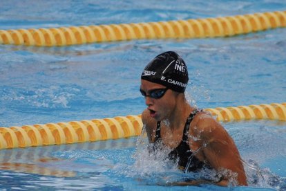 La lleidatana Emma Carrasco durant l’Estatal de Las Palmas.