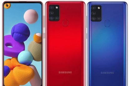 Un Samnsung model Galaxy A21