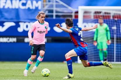 Antoine Griezmann va decidir el partit amb un gran gol de volea.