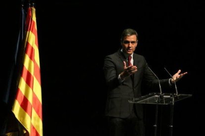 Pedro Sánchez, en el Liceo.