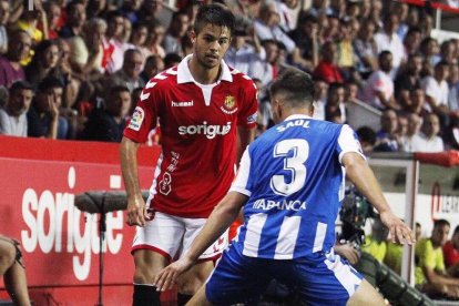 Roger Figueras, durant la seua etapa al Nàstic de Tarragona.