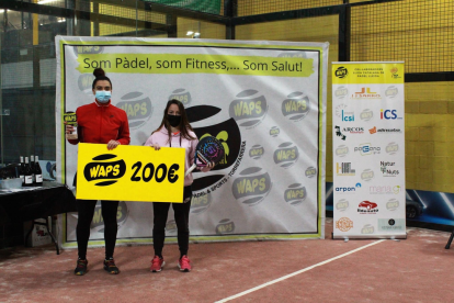 La parella guanyadora femenina del torneig, Trigueros-Llobera.