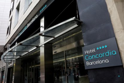 Hotel de Barcelona donde fue hallado asesinado el niño.