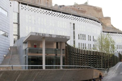 Vista del edificio de la Audiencia de Lleida, en el Canyeret. 