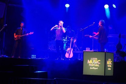 Un momento del concierto de Mishima el viernes en la Seu Vella.