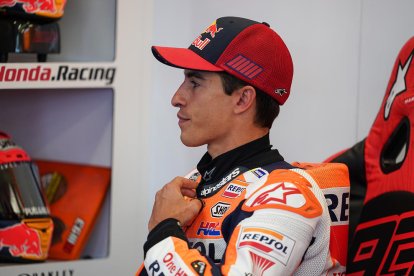 Marc Márquez, ahir al circuit de Silverstone.