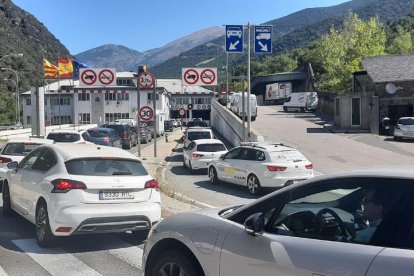 Les retencions d’ahir per entrar a Andorra.