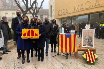 L'homenatge a Francesc Macià el dia de Nadal a les Borges Blanques.