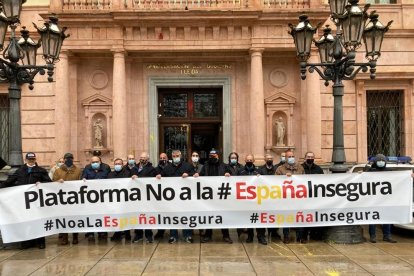 Sindicats policials protesten contra la reforma de la llei Mordassa