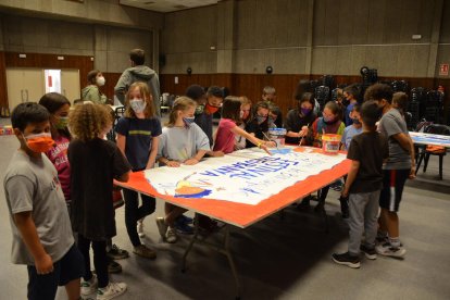 Alumnos de Torrefarrera, aprendices de artista en el Festival Treubanya