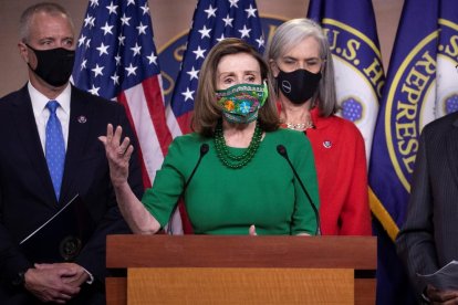 La presidenta de la Cámara de Representantes, Nancy Pelosi.