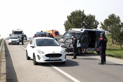 Imagen de archivo de un control preventivo de los Mossos. 