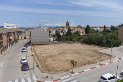 El pàrquing de les Eres, prop de l’Ateneu, que tindrà una capacitat per a cinquanta vehicles.