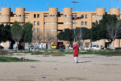 Barrio de Los Palmerales de Elche donde el día 25 fue hallado el cadáver de la mujer.