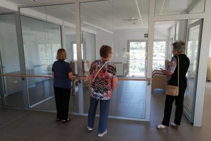 Una de les visites que es van fer ahir al centre de Cervià.