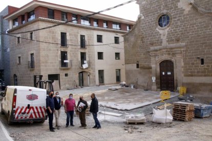 Visita d’obres a la zona del nou ajuntament d’Alpicat.