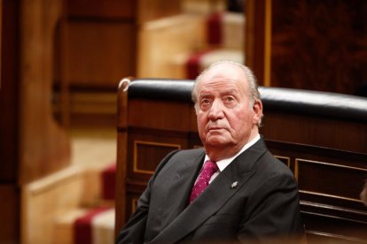 El rey Juan Carlos I en el Congreso, el 6 de diciembre de 2018.