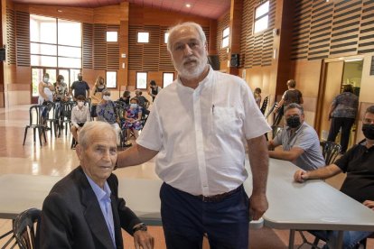 Ribera y Llobet, ayer en el homenaje que se llevó a cabo en Vicfred.