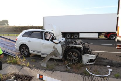 Estat en el qual va quedar el vehicle després de l’accident.