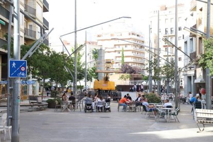 El tram per als vianants de Bisbe Ruano que la Paeria estudia si és viable obrir de nou al trànsit