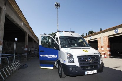 Imatge d’arxiu del vehicle comissaria mòbil de la Guàrdia Urbana de Lleida.