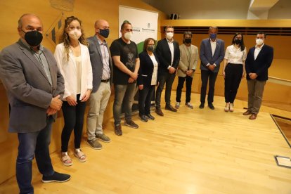 La presentación del proyecto Agrobiofood ayer en Lleida.