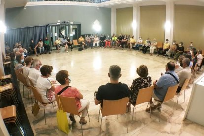 La agrupación se reunió ayer en la Casa dels Gegants de Lleida. 