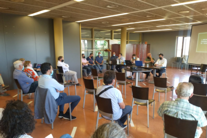 Un momento de la asamblea que celebró ayer el CT Urgell.